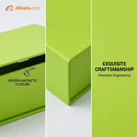 Boîte à bijoux et montres de luxe à double porte magnétique en carton rigide mat 1200 g/m² avec impression UV et pelliculage holographique personnalisé