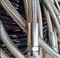 Tuyaux hydrauliques en PTFE tressés à haute pression en acier inoxydable 304 R14 I.D 13mm To120bar