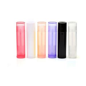 หลอดลิปสติก PP สีขาว ดำ ใส ขนาด 5 กรัม 5 มล. พร้อมฝาปั๊มพลาสติกสำหรับทำลิปบาล์มเอง - Product Image 1