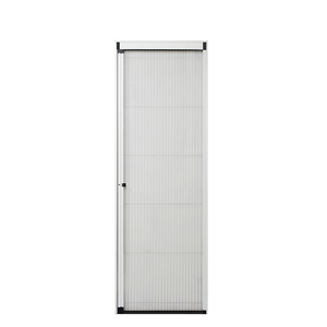 Puerta de pantalla plisada retráctil plegable de aluminio 6060-T66 a granel personalizada con malla de PVC para control de moscas e insectos al aire libre - Product Image 2