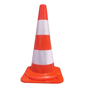 PVC réfléchissant blanc de 50 cm/20 pouces, matériau flexible en PVC rouge pour la sécurité routière - Product Image 1