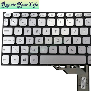 คีย์บอร์ดเรืองแสงสำหรับ <span class=keywords><strong>Asus</strong></span> <span class=keywords><strong>VivoBook</strong></span> 15 A512 <span class=keywords><strong>X512</strong></span> P1504F V5000 P1504UA P1504DA แป้นพิมพ์0KNB0-5624BE00 F512สีเงินใหม่ - Product Image 3