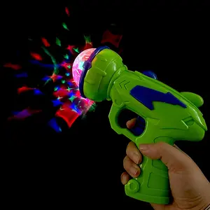 Plastic revolver Light up toys led flashing guns battery operated kids safe plastic electronic light up pistol sniper gun toys