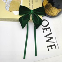 Ruban d'emballage cadeau personnalisé, nœud en velours avec bande pour serviette