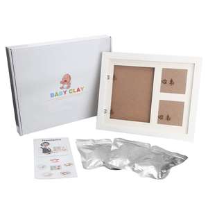 <span class=keywords><strong>Kit</strong></span> <span class=keywords><strong>de</strong></span> <span class=keywords><strong>moulage</strong></span> à la <span class=keywords><strong>main</strong></span> <span class=keywords><strong>de</strong></span> cadre photo <span class=keywords><strong>de</strong></span> bébé blanc en bois personnalisé, plâtre moulé pour <span class=keywords><strong>main</strong></span> et <span class=keywords><strong>pied</strong></span> <span class=keywords><strong>de</strong></span> bébé - Product Image 1