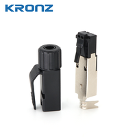 Connecteur RJ45 KRONZ, tête en cristal, câble réseau blindé Cat5/Cat6, 4 broches, 22AWG, compatible ProfiNet, EtherCat