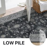 Tapis de couloir lavables en machine, antidérapants, style bohème vintage, légers, tapis fins pour entrée et couloir