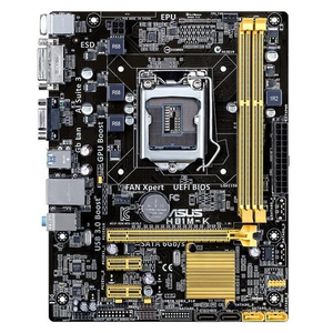 Carte mère DDR3 H81M-K en bon état avec double canal mémoire et interface de disque dur pour applications de bureau - Product Image 1