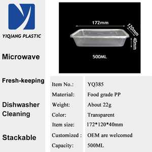 Hộp Nhựa Lưu Trữ Thực Phẩm Dùng Một Lần Cho Thực Phẩm 500Ml - Product Image 6