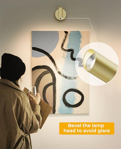 Lámpara de Pared Moderna de Lujo con Foco Ajustable, Fácil Instalación para Espejo, Tocador, Pasillo y Estantería - Product Image 5