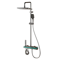 Meilleure vente en stock : Ensemble de douche thermostatique à touches piano, 4 modes, 4 sorties, jet doux, chromé – Le favori d'Europe et d'Amérique