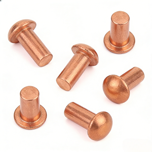 <span class=keywords><strong>Rivet</strong></span> en cuivre massif à tête semi-ronde, style capuchon rond, en stock - Product Image 5