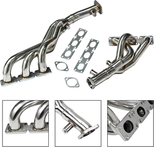 Sistema de tubo delantero de colector de escape de acero inoxidable para BMW E46, E39, Z4 2.5L, 2.8L, 3.0L L6) 2001-2006 Colector de admisión - Product Image 3