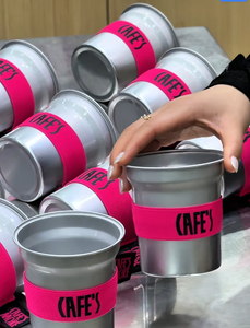 Vaso KABCKA Clásico Personalizable, Apto para Alimentos, Libre de BPA, para Estadios, Fiestas al Aire Libre, Vaso de Aluminio GRS - Product Image 2