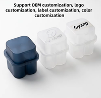Lot de 4 boîtes de stockage de peptides OEM en plastique transparent de 3 ml, personnalisables avec logo, pour l'organisation des flacons en chaîne du froid et en congélateur