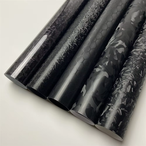 Premium Paper-backed Matte/Gloss Forged <b>Black</b> High Stretchable PVC Anti Scratch Film Air Bubble Free Color Changing Car Body - Product Image 2