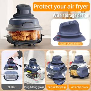 Funda protectora de silicona, organizador de cables, salvamanteles de silicona para freidora de aire <span class=keywords><strong>Ninja</strong></span> Crispi, cubierta protectora a prueba de aceite y antideslizante - Product Image 3