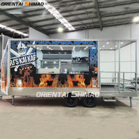 Remolque de Comida Oriental Shimao Estilo Australia con Porche para Barbacoa Food Trucks Totalmente Equipados