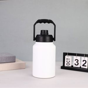 Bouteille isotherme en acier inoxydable de 3,8 L (128 oz) grande capacité avec compartiment pour glaçons – Garde les boissons froides - Product Image 4