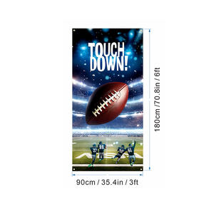 NFL Game Couverture de porte décorative Football américain Football Toile de fond suspendue Bannière - Product Image 2