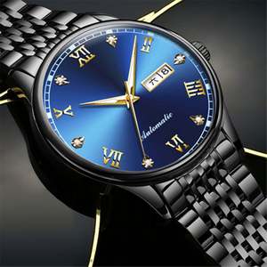 Relojes Mecánicos de Oro con Moissanita al por Mayor para Hombre, Reloj Automático de Doble Fecha para Negocios, Reloj de Pulsera de Lujo Resistente al Agua - Product Image 2