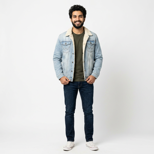Vestes pour hommes inspirées du vintage Vestes pour hommes en denim haut de gamme Veste classique pour homme avec doublure douce et durabilité durable - Product Image 1