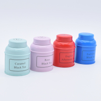 Boîte d'emballage en métal de haute qualité pour thé matcha noir, double couvercle, 10g, 30g, 50g, boîtes rondes personnalisées, petites boîtes à thé en étain pour le café