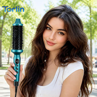 Torlin Nuevo Estilo Rizador de Pelo Universal para Salón, Azul, 32MM, 60W, RV PTC PC+ABS, para Uso Doméstico, Cabello Fino y Grueso