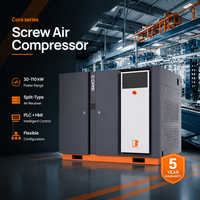 Compresseur d'air rotatif à vis Umwair à économie d'énergie 55 kW 8 bars, type split, stationnaire pour l'industrie textile (tissage et filature)