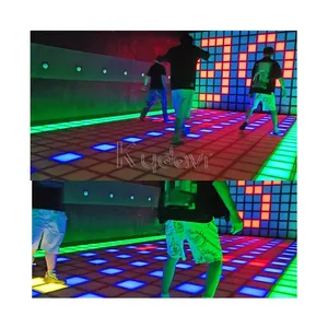 Indoor Outdoor Amusement Sport Reaction Marslite Active Game Led Floor 30x30cm Interactive Light Booth Activities Games