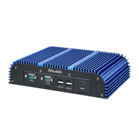 Shuttle BPCAL03 12th Gen I7 Pendingin Pasif Micro NUC Mini PC, Full Aluminium Tanpa Kipas, -20 hingga 60 ℃ Operasi 24 Jam, 7 Hari