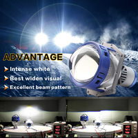 Yosovlamp P40 voiture LED lumière laser 65W moto haute luminosité spot 7500LM faisceau haut et bas lentille spot