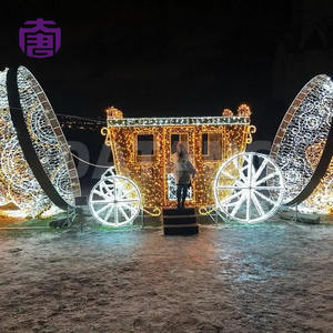 Luz decorativa personalizada IP65 con diseño de carroza para decoración de calles en Navidad, días festivos y festivales. - Product Image 4