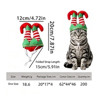 Plüsch-Weihnachtsmütze für Haustiere, Katzen-Deko-Accessoires, Weihnachtsmann-Umhang, Rentier-Geweih-Mütze, Weihnachtskranz-Halsband, Feiertags-Haustierdekoration