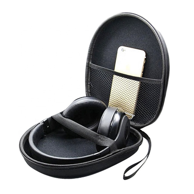 Shockproof Portable EVA DJ Headphone Case Waterproof Protective Travel Customized Logo Earphone Storage Case Fashionable Durable