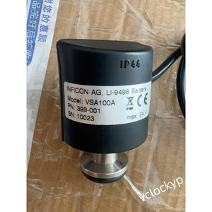 Válvula Solenoide de Cierre de Vacío INFICON VSA100A, AGZ LI-9496 Balzers Max 24v Usada - Product Image 2