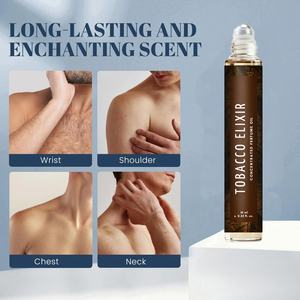 Perfume en Roll-On Concentrado, Sin Alcohol, de Larga Duración, Premium y Exquisito, para Vacaciones, Club, Perfume Masculino con Aroma a Tabaco, Cuero y Madera - Product Image 5