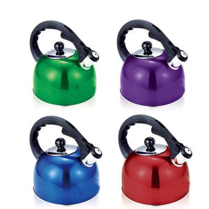 Tetera de agua caliente, tetera de acero inoxidable, tetera de fondo plano, tetera hemisférica, tapa segura, caño de silbato - Product Image 1