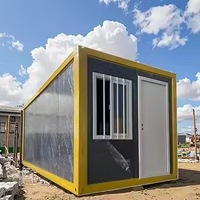 Maison conteneur modulaire de 40 pieds en kit, solution de campement temporaire pour travailleurs