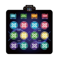 Nouveauté : Tapis de danse multifonctionnel électronique interactif musical avec lumières et son, jeu de tapis de danse