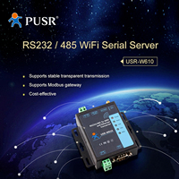 Convertidor de Dispositivos WiFi Serie a Ethernet USR-W610 RS232 RS485, Servidor Industrial, 5-36V, Garantía de 2 Años