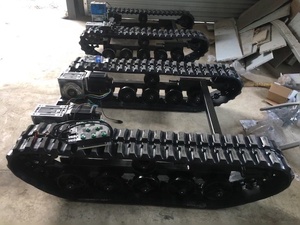 Châssis électrique robuste avec plate-forme de châssis à chenilles en caoutchouc avec chargement de plusieurs dizaines de kilogrammes jusqu'à 5 tonnes - Product Image 2