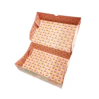 Boîte à gâteau en papier biodégradable personnalisée, découpée à la forme, colorée, vente en gros, nouvelle boîte à gâteau