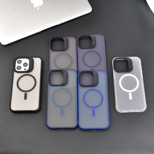 New Mờ Matte Chống Sốc Từ Trường Hợp Bốn Góc Chống Vàng Từ Bìa Cao Su Tráng Từ Trường Hợp Điện Thoại - Product Image 6