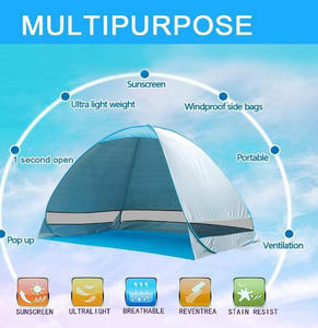 <span class=keywords><strong>Carpa</strong></span> de Playa Grande, Portátil, Automática, Protección Solar <span class=keywords><strong>para</strong></span> Pesca al Aire Libre en Verano, Anti UV, <span class=keywords><strong>Carpa</strong></span> Instantánea <span class=keywords><strong>para</strong></span> Familias de 4 Personas - Product Image 5