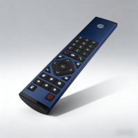 Télécommande universelle vocale en aluminium à 17 touches personnalisée avec technologie RF 2.4G certifiée ROHS, portée de 20 m pour TV et usage domestique