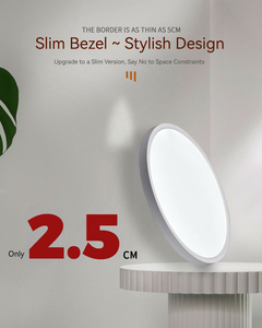 Modern Round <strong>LED</strong> Ceiling Lamp 2.5CM Ultra-Slim ABS Panel 4500LM Flush Mount Lighting <strong>for</strong> Hotel/Bedroom - Product Image 3