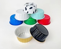 Moule à pâtisserie rond en aluminium, petites tailles, boîte à muffins, boîte à cupcakes