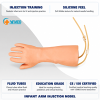 Kit de simulation de bras pour l'enseignement médical, kit de pratique pédiatrique et de phlébotomie pour l'entraînement aux compétences de ponction veineuse, modèle d'injection