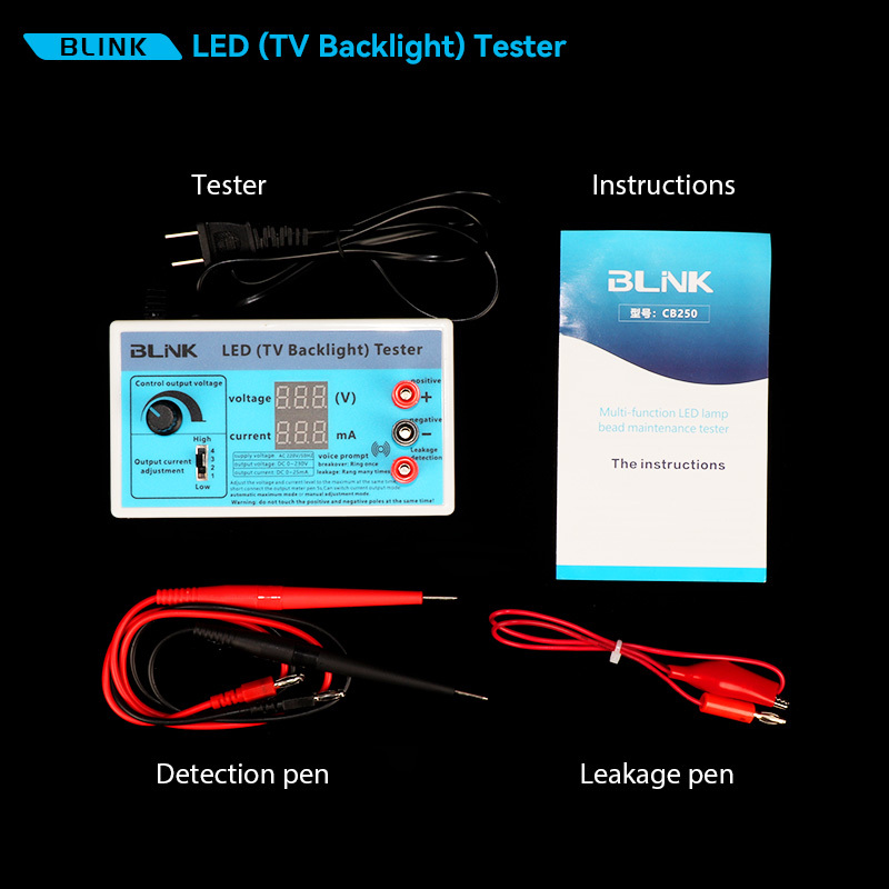 24W LED Light Bar Bead Tester - Backlight Tester For TV Repair, DC 0-300V With Test Pens, No Need To Remove Screen